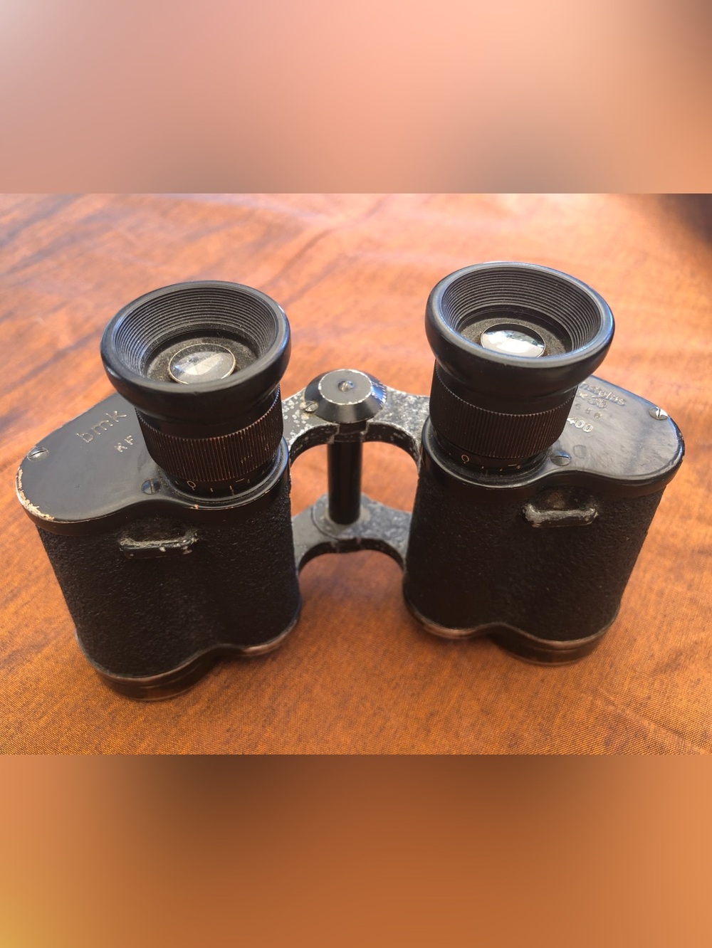 WWII German Field Binoculars Dienstglas 6x30 bmk Srb & Stys Prague Reticle.